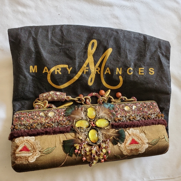 Mary Frances Embroidered Floral Beaded Bag - Picture 1 of 9